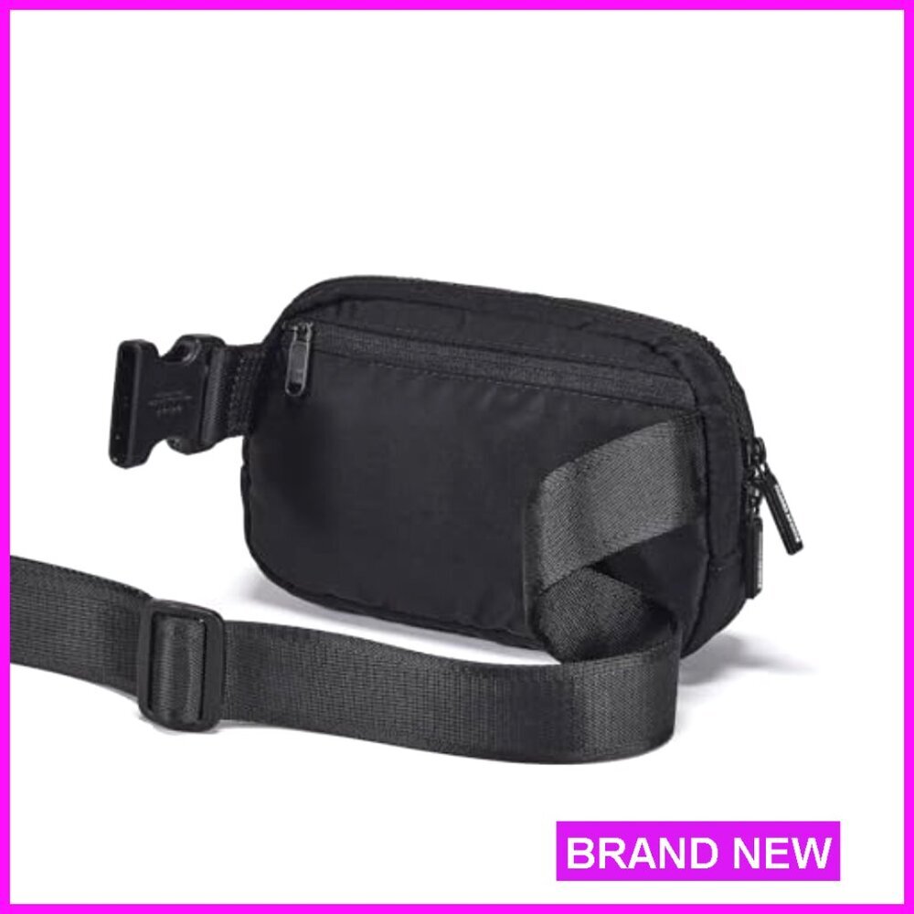 Nylon Fanny Pack Crossbody Belt Bag Water Repellent Adjustable Strap Minimal - Picture 3 of 6